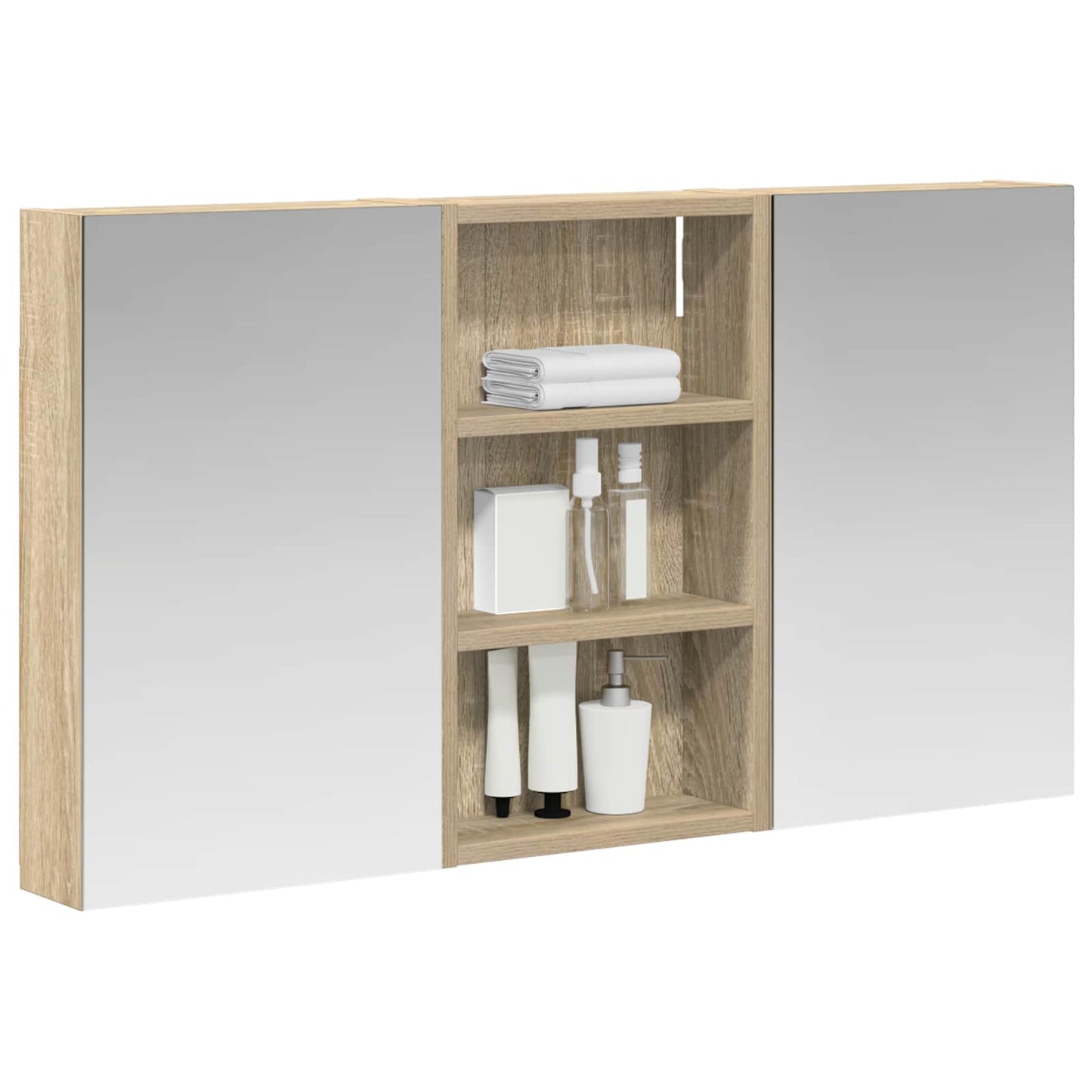 Set di Armadi da Bagno con lo scaffale 3 pcs 90 x 10,5 x 50 cm | homemem39