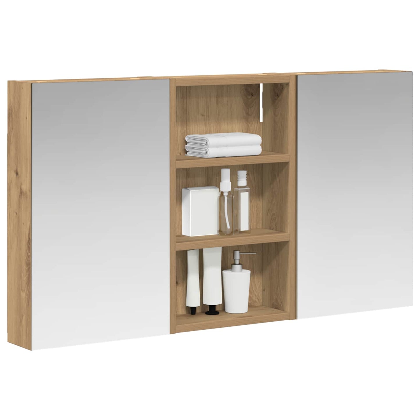Set di Armadi da Bagno con lo scaffale 3 pcs 90 x 10,5 x 50 cm