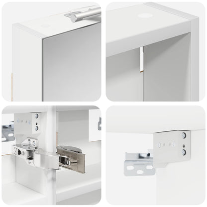 Set di Armadi da Bagno con lo scaffale 3 pcs 90 x 10,5 x 50 cm | homemem39