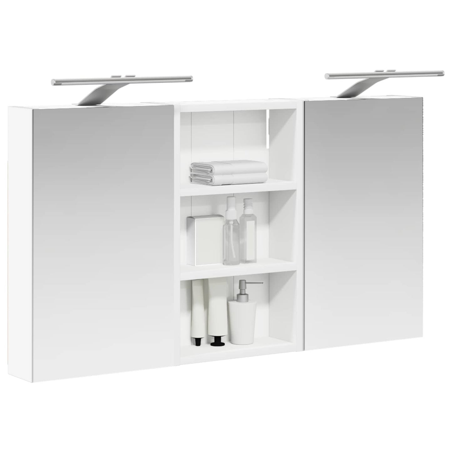Set di Armadi da Bagno con lo scaffale 3 pcs 90 x 10,5 x 50 cm