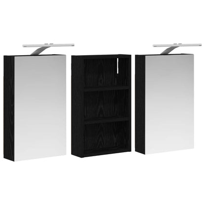 Set di Armadi da Bagno con lo scaffale 3 pcs 90 x 10,5 x 50 cm | homemem39