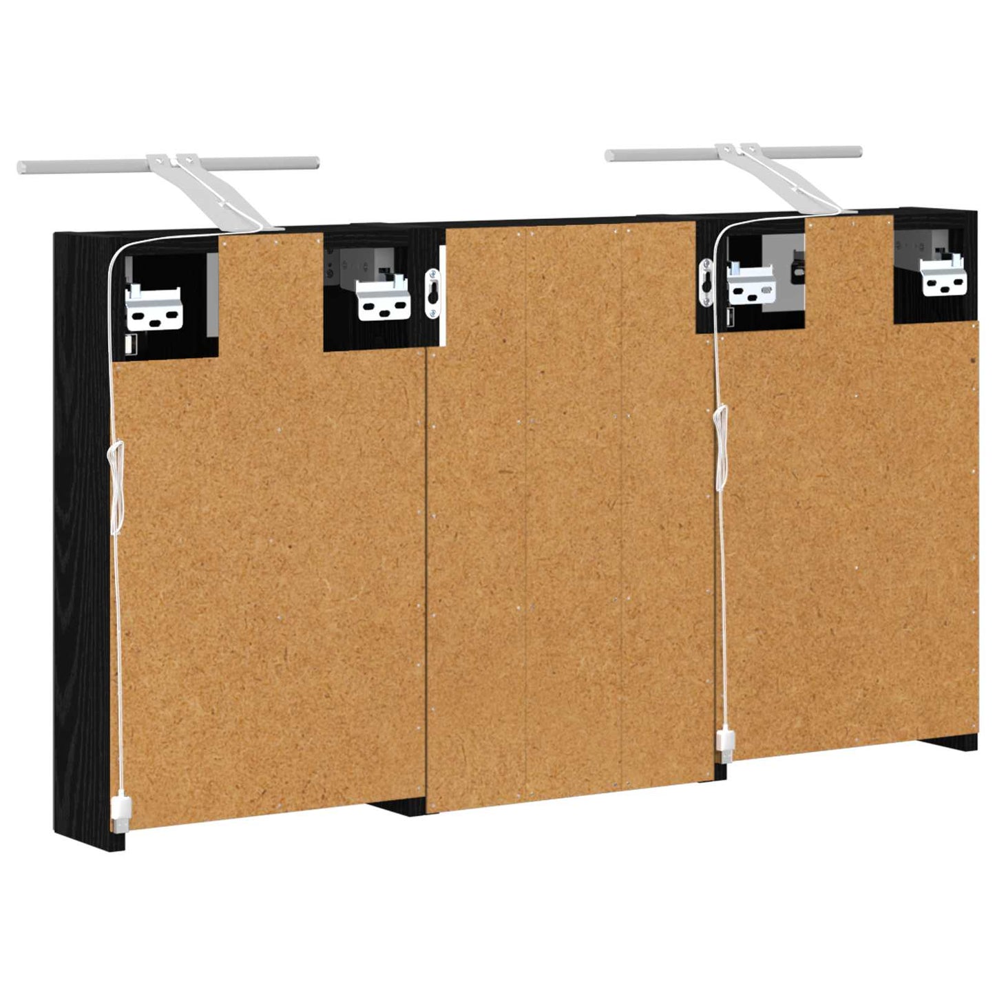 Set di Armadi da Bagno con lo scaffale 3 pcs 90 x 10,5 x 50 cm