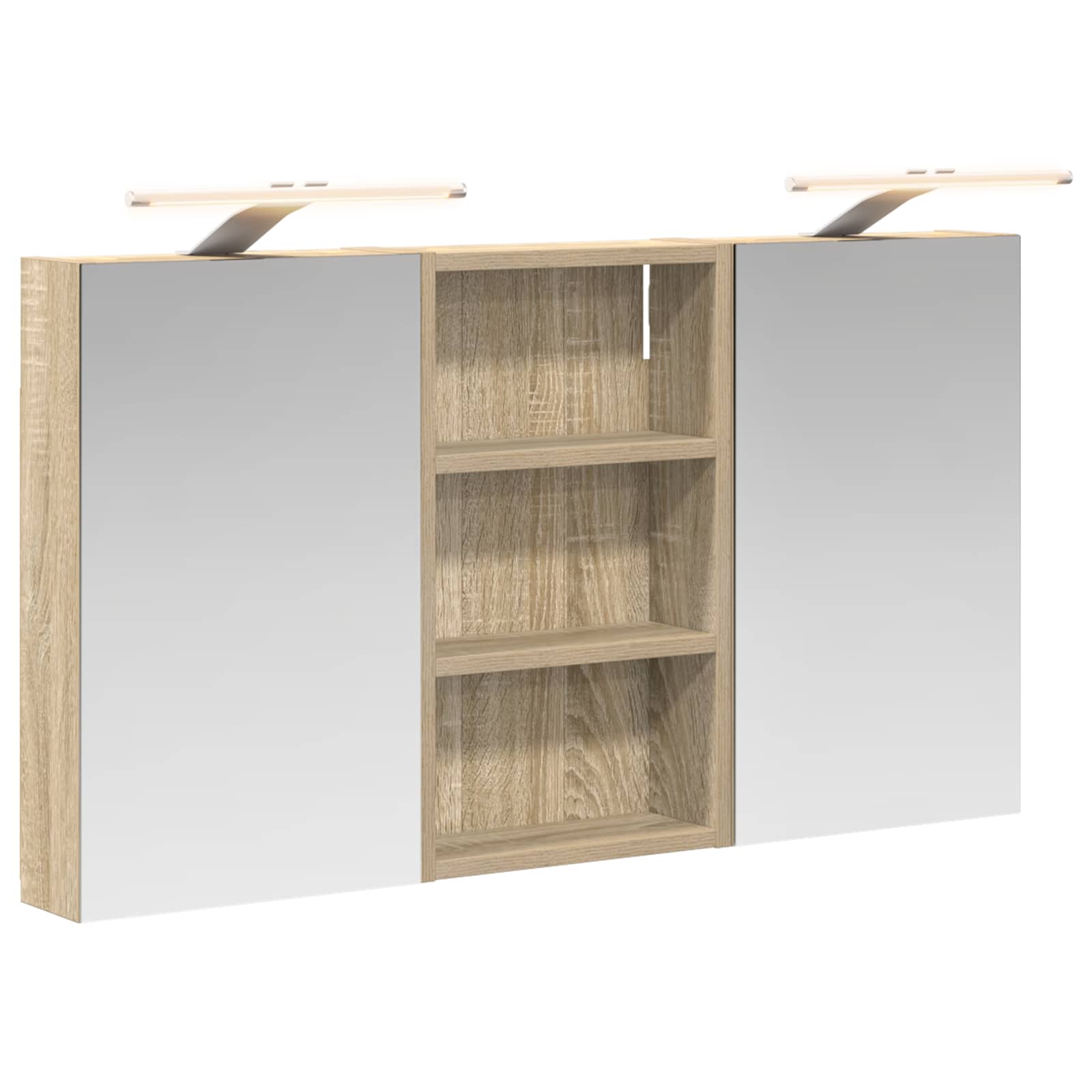 Set di Armadi da Bagno con lo scaffale 3 pcs 90 x 10,5 x 50 cm | homemem39