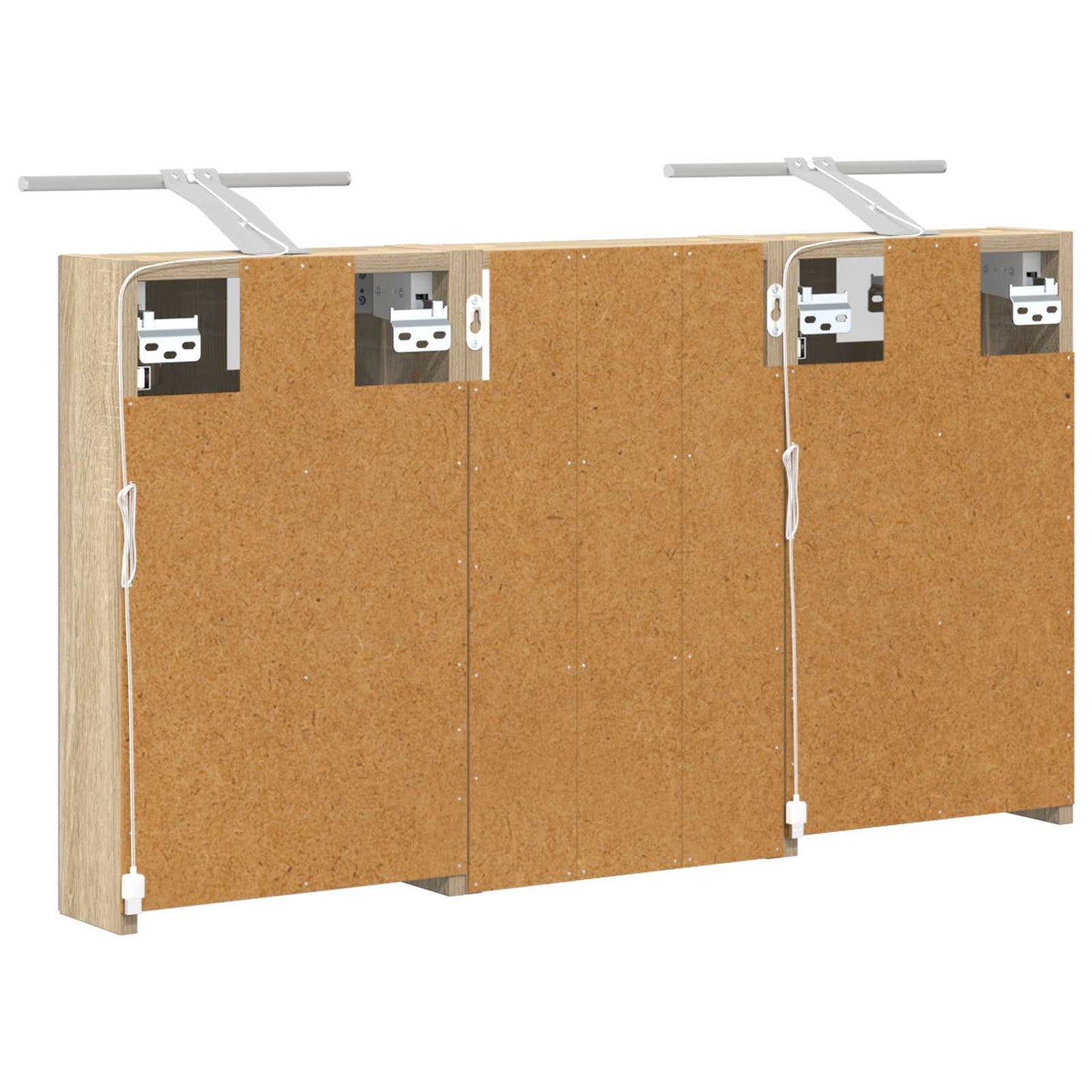 Set di Armadi da Bagno con lo scaffale 3 pcs 90 x 10,5 x 50 cm