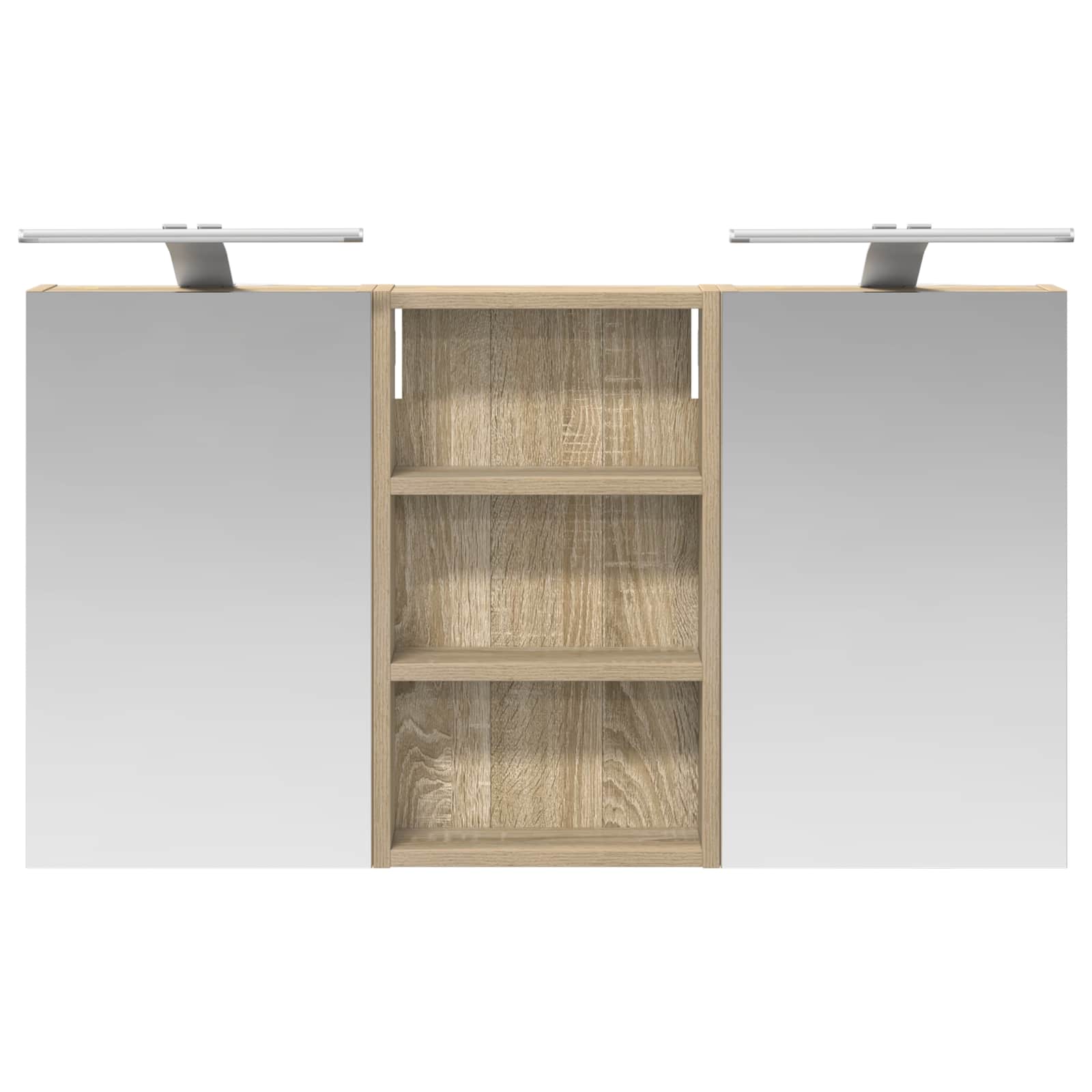 Set di Armadi da Bagno con lo scaffale 3 pcs 90 x 10,5 x 50 cm | homemem39
