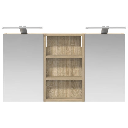 Set di Armadi da Bagno con lo scaffale 3 pcs 90 x 10,5 x 50 cm