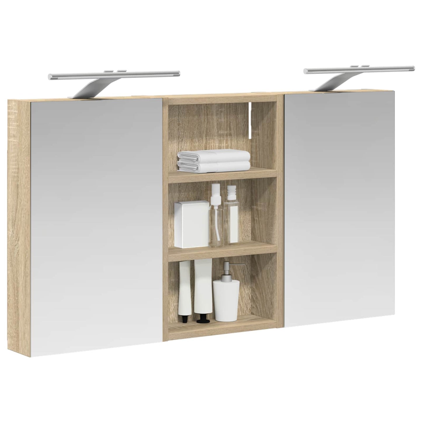 Set di Armadi da Bagno con lo scaffale 3 pcs 90 x 10,5 x 50 cm | homemem39