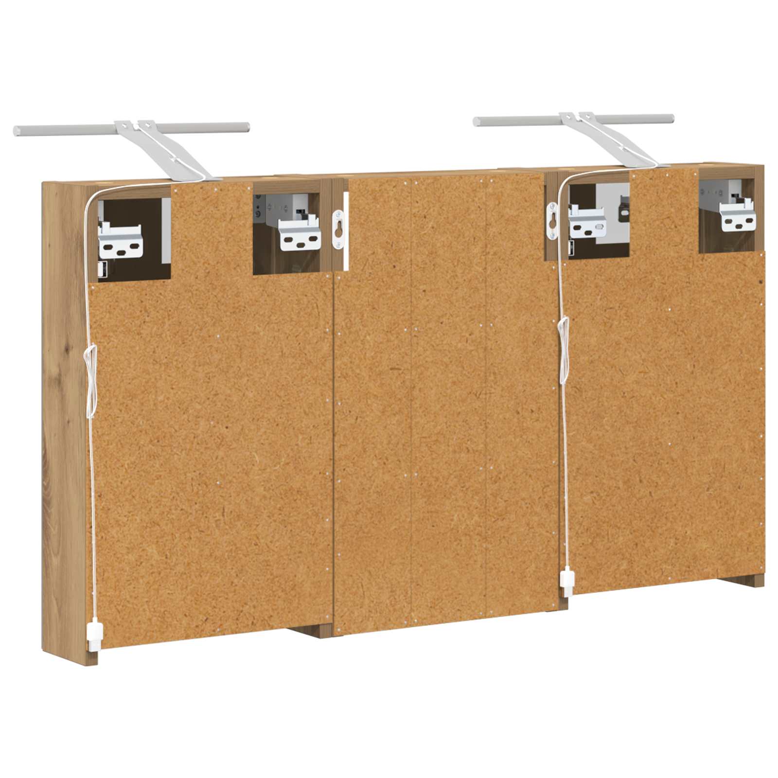 Set di Armadi da Bagno con lo scaffale 3 pcs 90 x 10,5 x 50 cm | homemem39