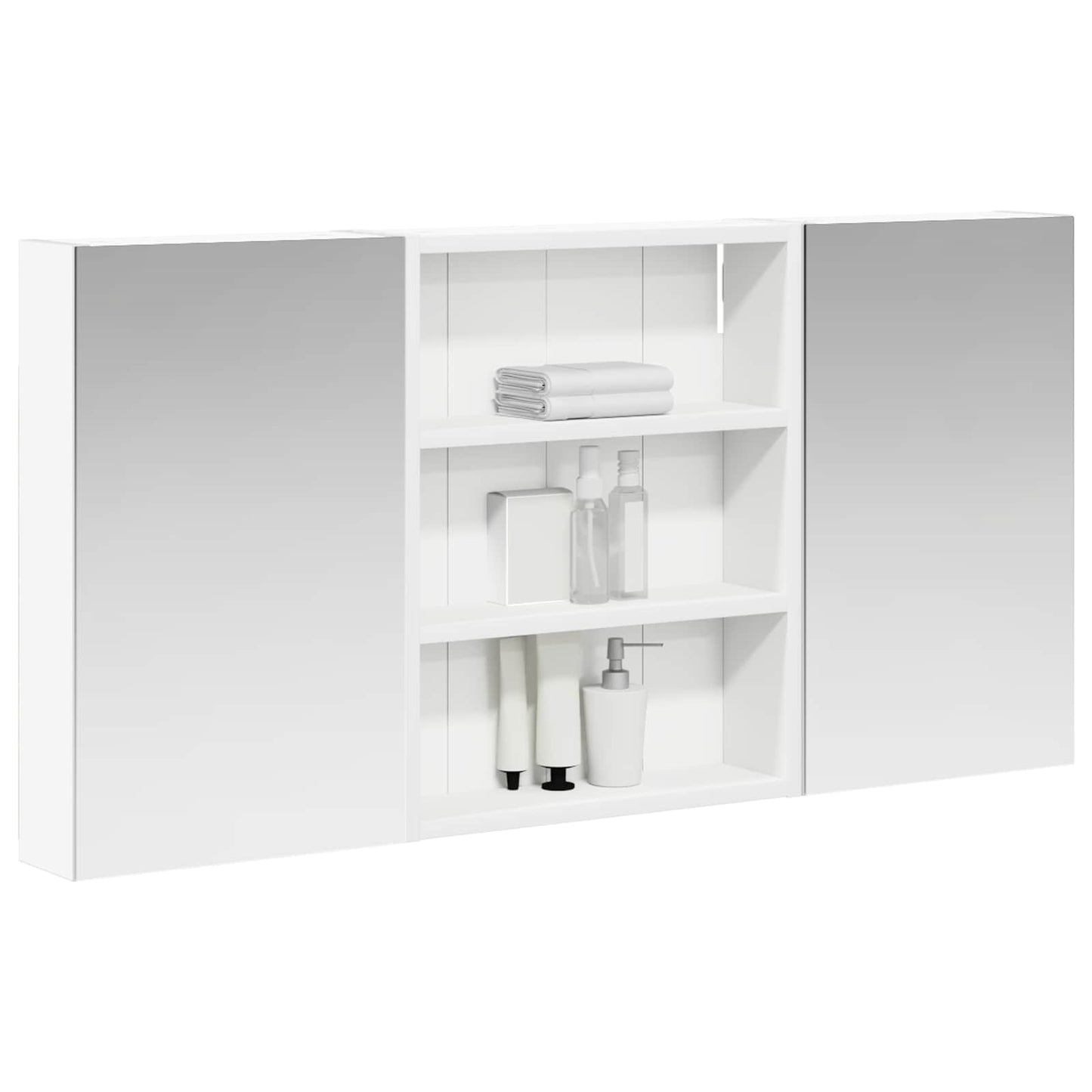 Set di Armadi da Bagno con lo scaffale 3 pcs 100 x 10,5 x 50 cm | homemem39