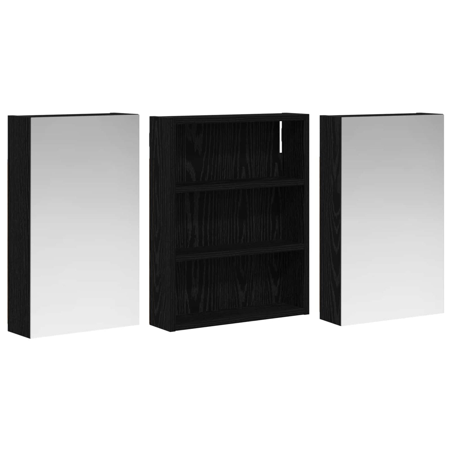 Set di Armadi da Bagno con lo scaffale 3 pcs 100 x 10,5 x 50 cm | homemem39