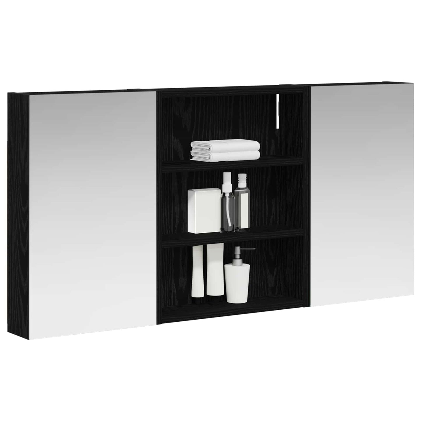 Set di Armadi da Bagno con lo scaffale 3 pcs 100 x 10,5 x 50 cm