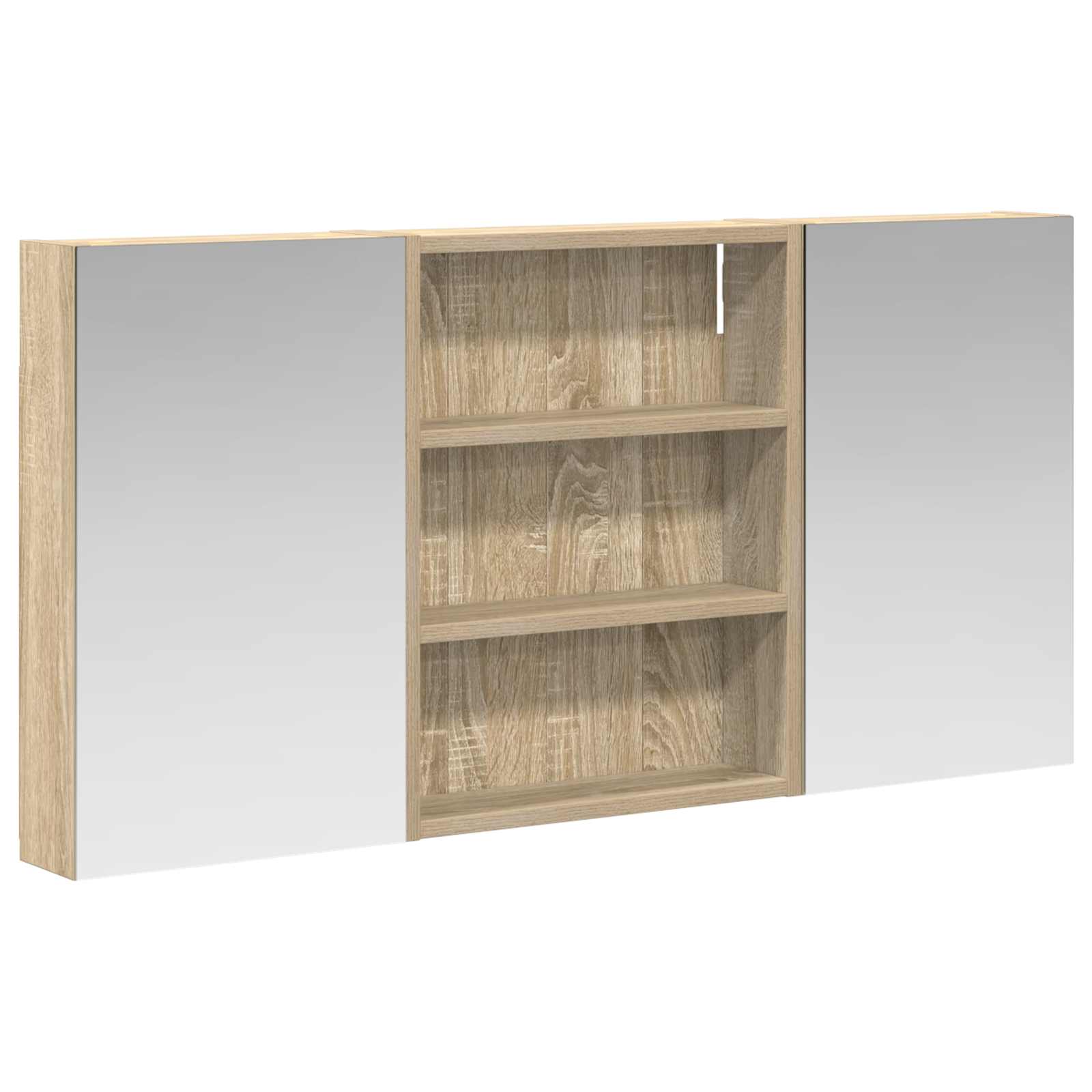 Set di Armadi da Bagno con lo scaffale 3 pcs 100 x 10,5 x 50 cm | homemem39