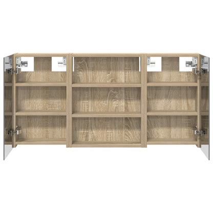 Set di Armadi da Bagno con lo scaffale 3 pcs 100 x 10,5 x 50 cm | homemem39