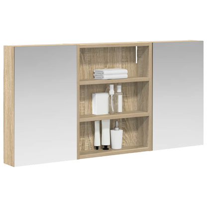 Set di Armadi da Bagno con lo scaffale 3 pcs 100 x 10,5 x 50 cm