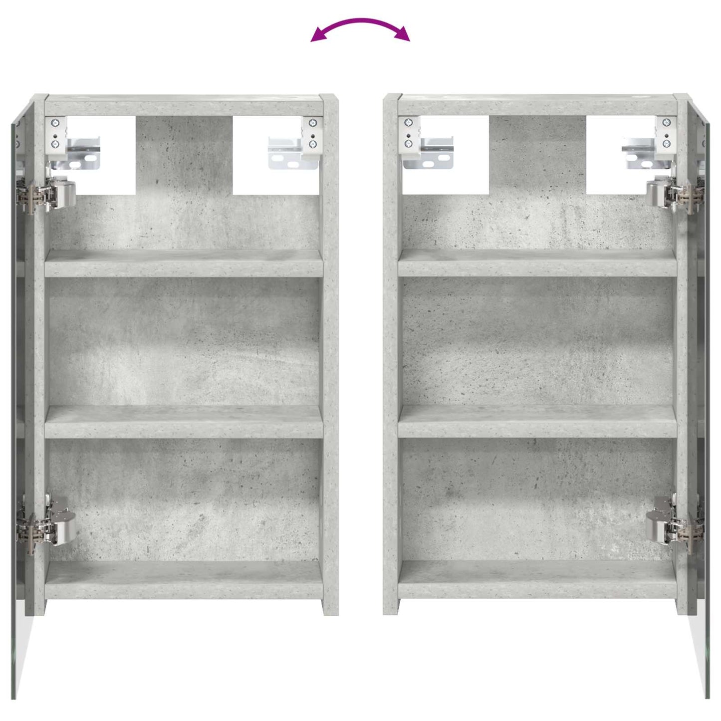 Set di Armadi da Bagno con lo scaffale 3 pcs 100 x 10,5 x 50 cm