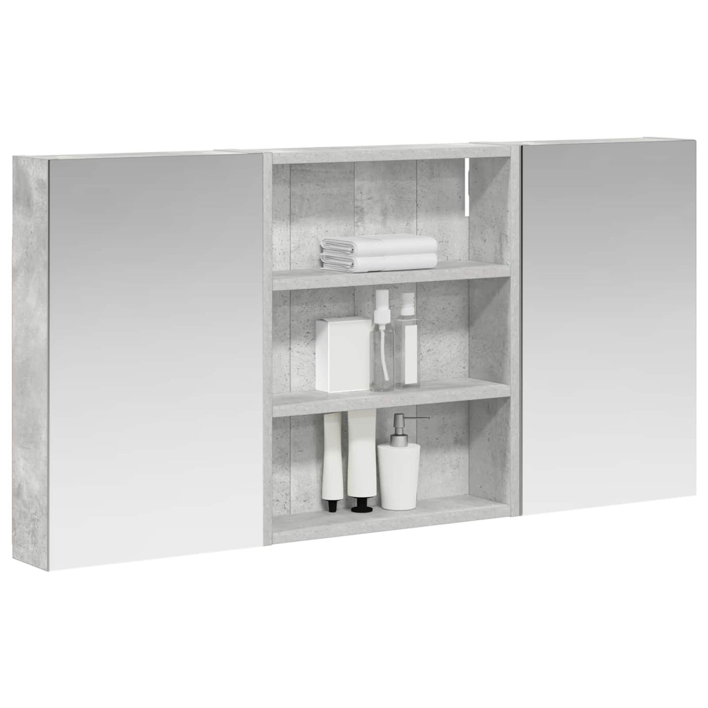 Set di Armadi da Bagno con lo scaffale 3 pcs 100 x 10,5 x 50 cm