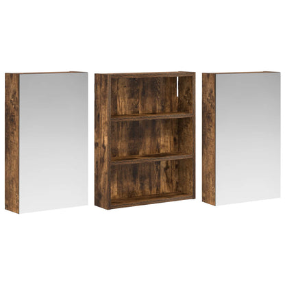 Set di Armadi da Bagno con lo scaffale 3 pcs 100 x 10,5 x 50 cm | homemem39