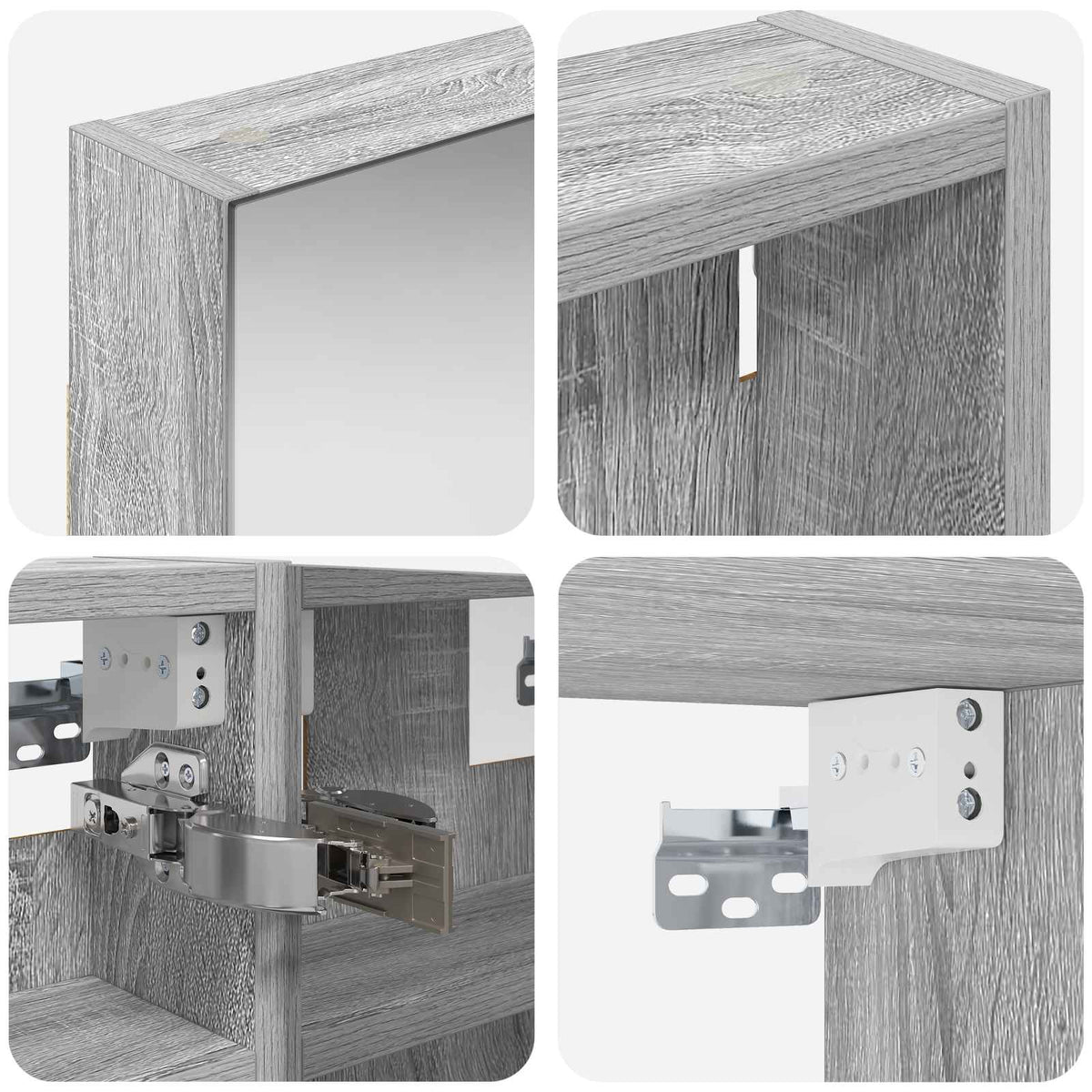 Set di Armadi da Bagno 3 pz 100 x 10,5 x 50 cm | homemem39