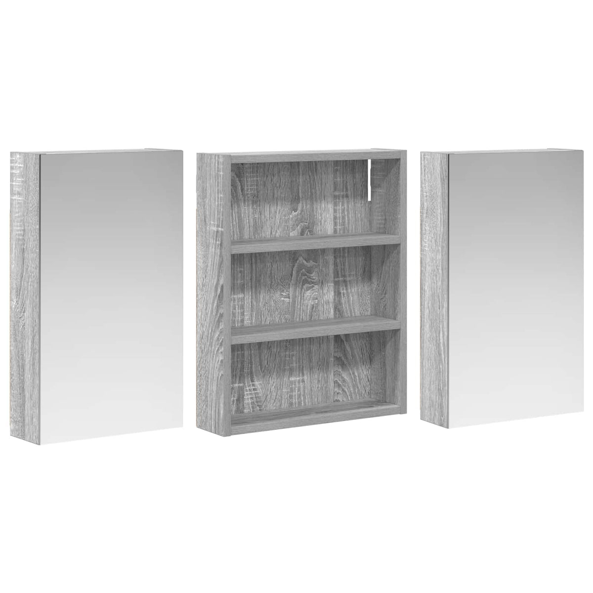Set di Armadi da Bagno 3 pz 100 x 10,5 x 50 cm | homemem39