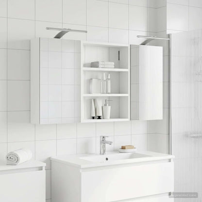 Set di Armadi da Bagno con lo scaffale 3 pcs 100 x 10,5 x 50 cm