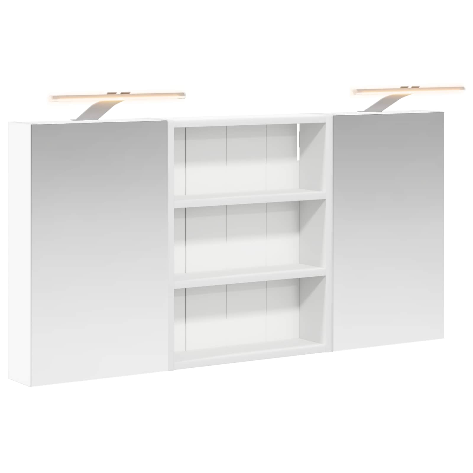 Set di Armadi da Bagno con lo scaffale 3 pcs 100 x 10,5 x 50 cm | homemem39