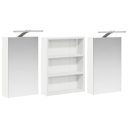 Set di Armadi da Bagno con lo scaffale 3 pcs 100 x 10,5 x 50 cm