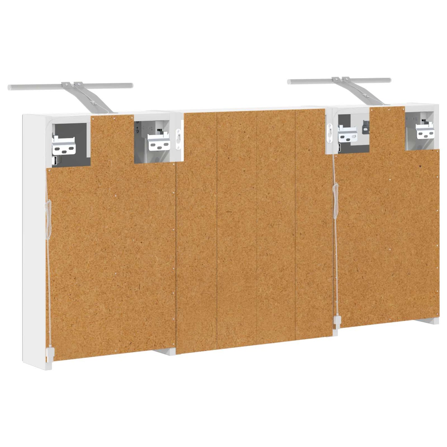 Set di Armadi da Bagno con lo scaffale 3 pcs 100 x 10,5 x 50 cm | homemem39