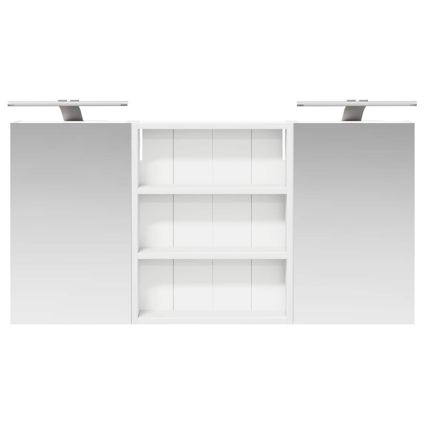 Set di Armadi da Bagno con lo scaffale 3 pcs 100 x 10,5 x 50 cm
