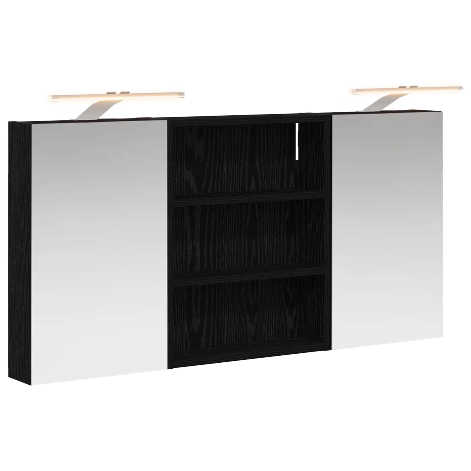 Set di Armadi da Bagno con lo scaffale 3 pcs 100 x 10,5 x 50 cm | homemem39