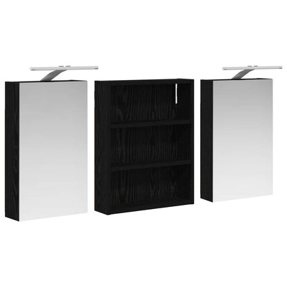 Set di Armadi da Bagno con lo scaffale 3 pcs 100 x 10,5 x 50 cm | homemem39