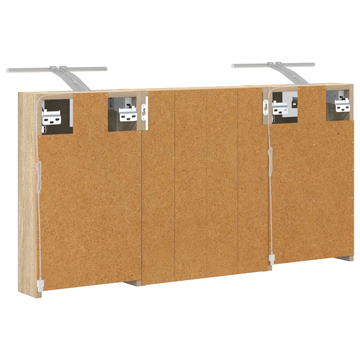 Set di Armadi da Bagno con lo scaffale 3 pcs 100 x 10,5 x 50 cm | homemem39