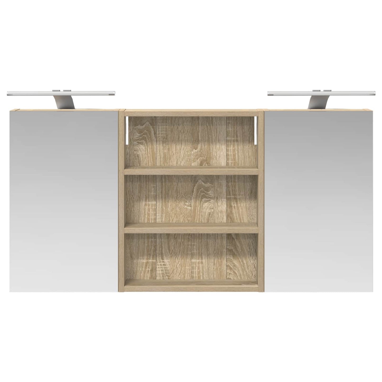 Set di Armadi da Bagno con lo scaffale 3 pcs 100 x 10,5 x 50 cm | homemem39