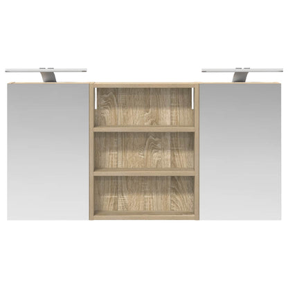 Set di Armadi da Bagno con lo scaffale 3 pcs 100 x 10,5 x 50 cm | homemem39