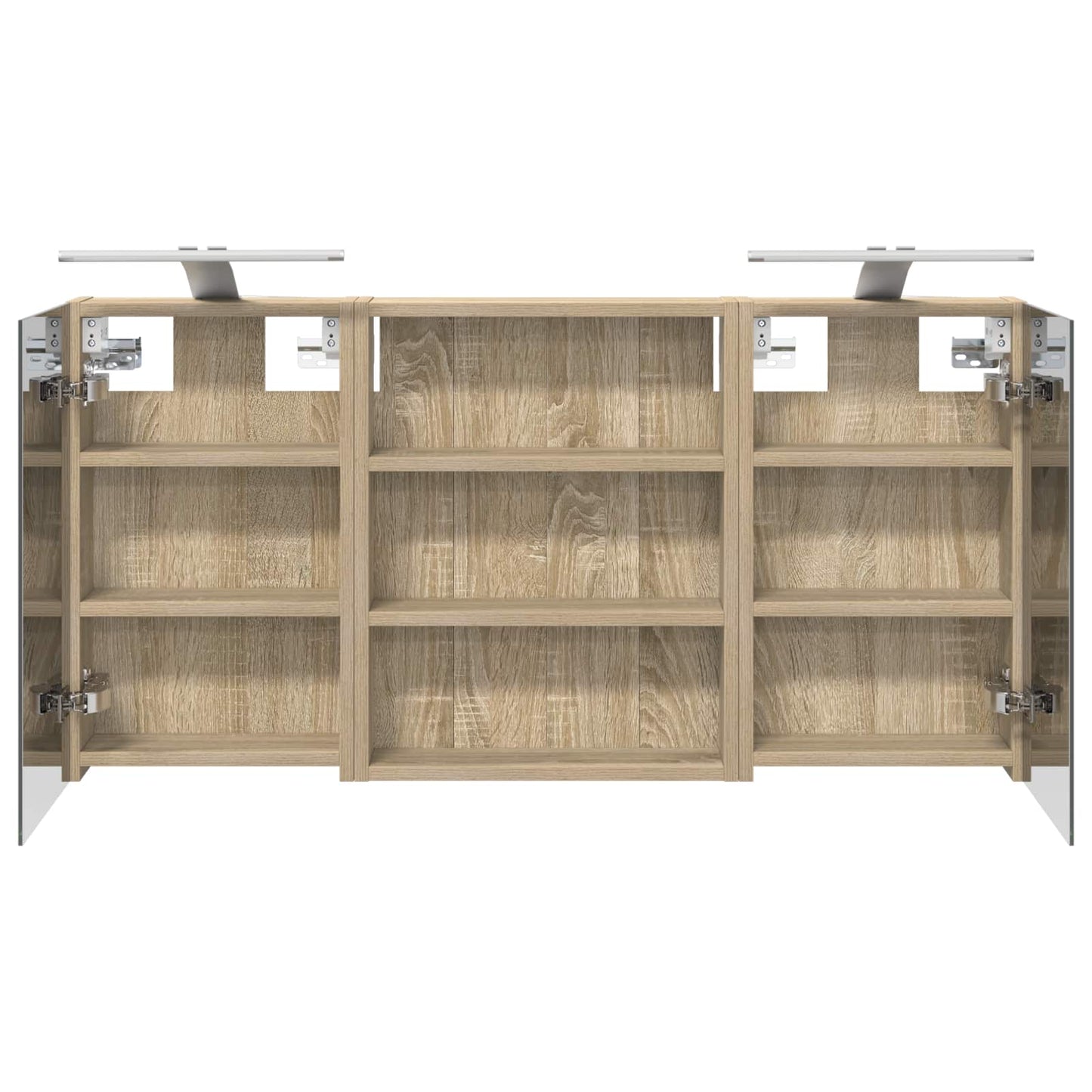 Set di Armadi da Bagno con lo scaffale 3 pcs 100 x 10,5 x 50 cm | homemem39