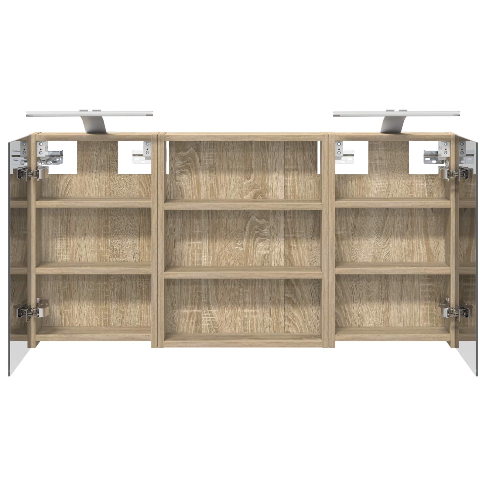 Set di Armadi da Bagno con lo scaffale 3 pcs 100 x 10,5 x 50 cm | homemem39