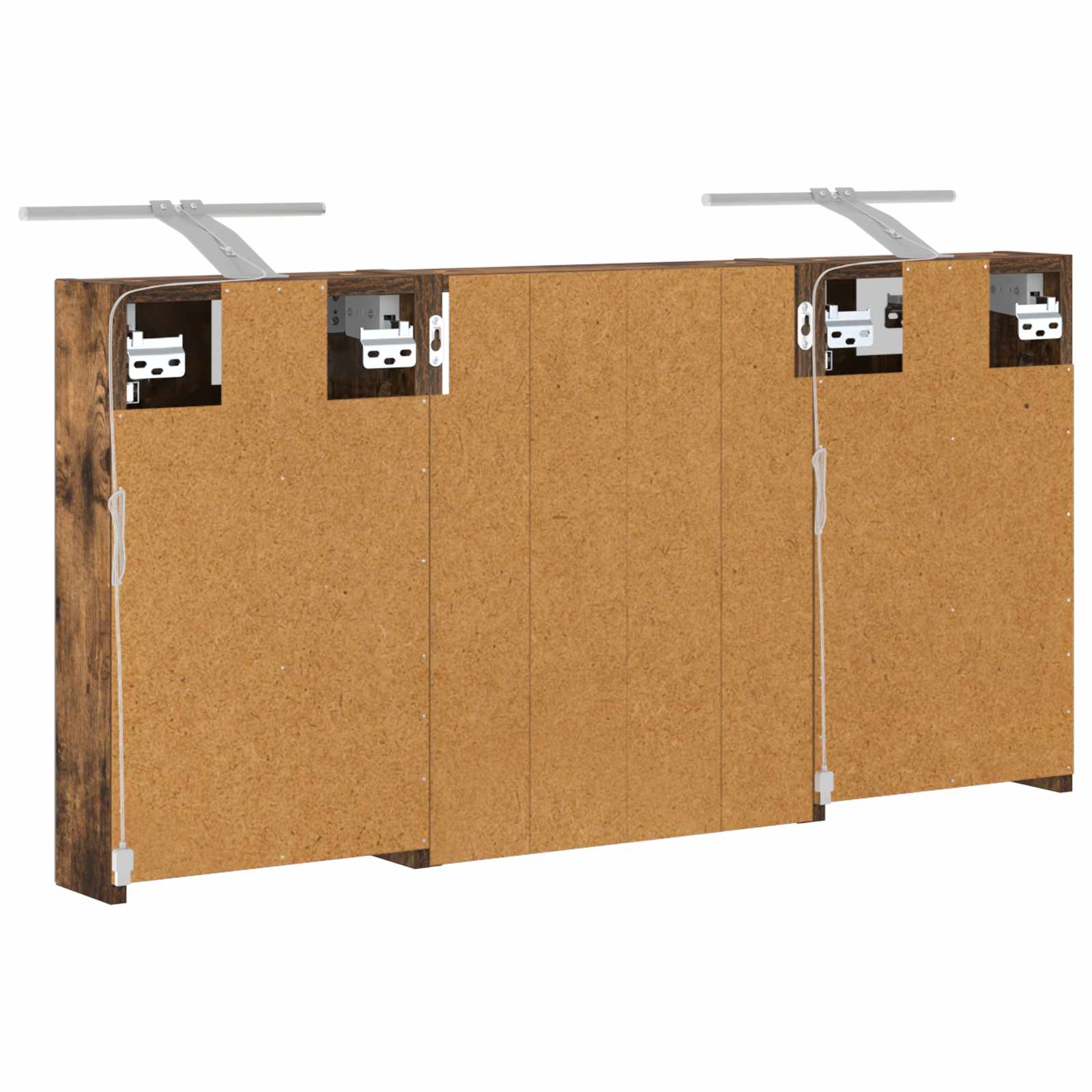 Set di Armadi da Bagno con lo scaffale 3 pcs 100 x 10,5 x 50 cm | homemem39