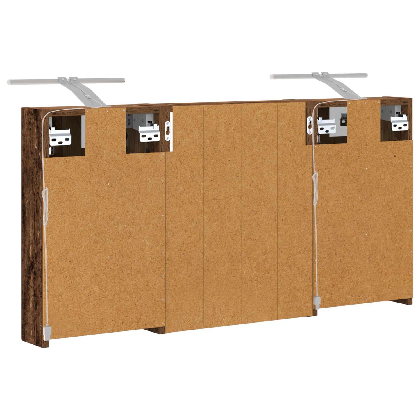 Set di Armadi da Bagno con lo scaffale 3 pcs 100 x 10,5 x 50 cm