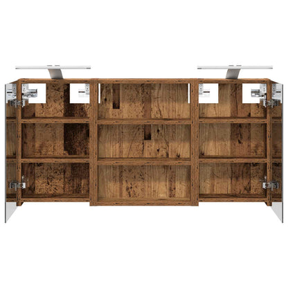 Set di Armadi da Bagno con lo scaffale 3 pcs 100 x 10,5 x 50 cm