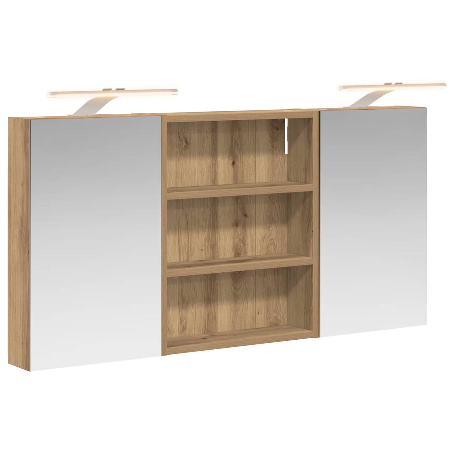 Set di Armadi da Bagno con lo scaffale 3 pcs 100 x 10,5 x 50 cm | homemem39