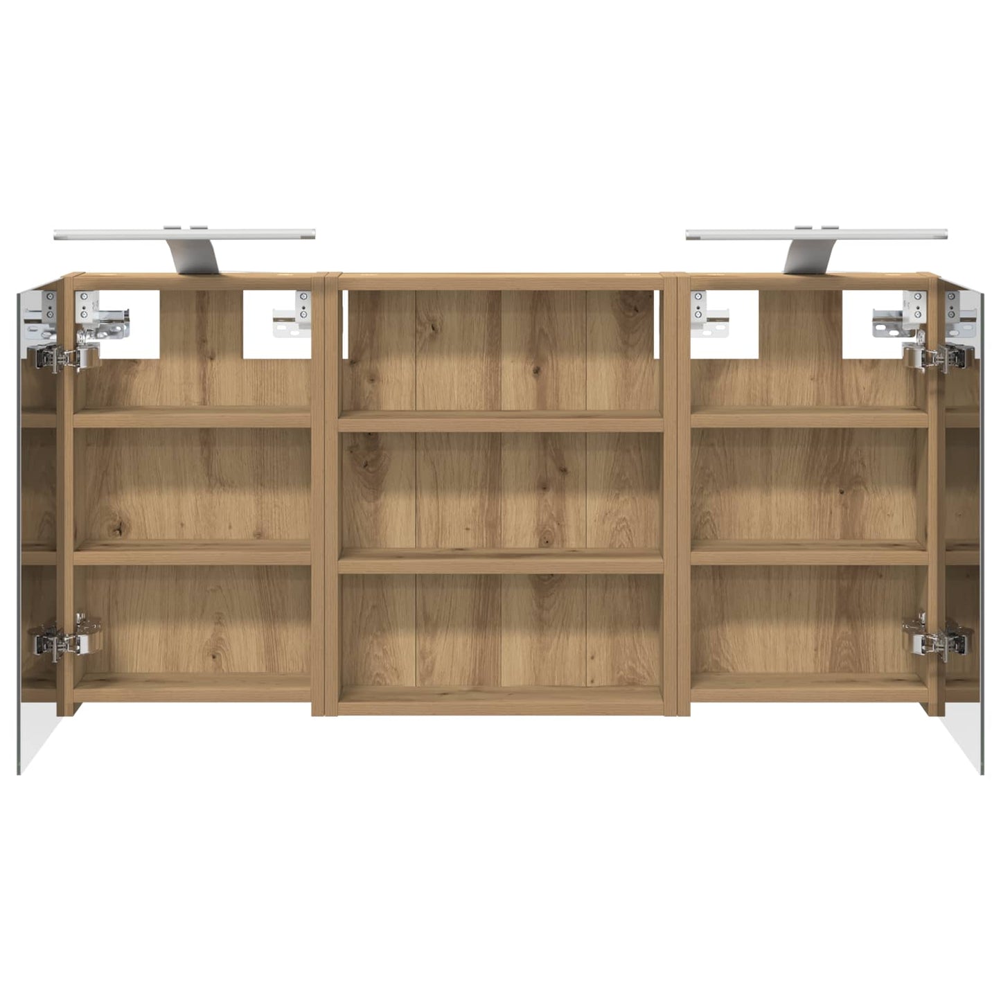 Set di Armadi da Bagno con lo scaffale 3 pcs 100 x 10,5 x 50 cm