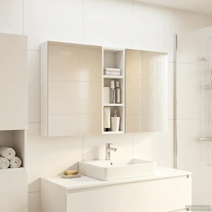 Set di Armadi da Bagno con porta 3 pcs 100 x 10,5 x 60,5 cm