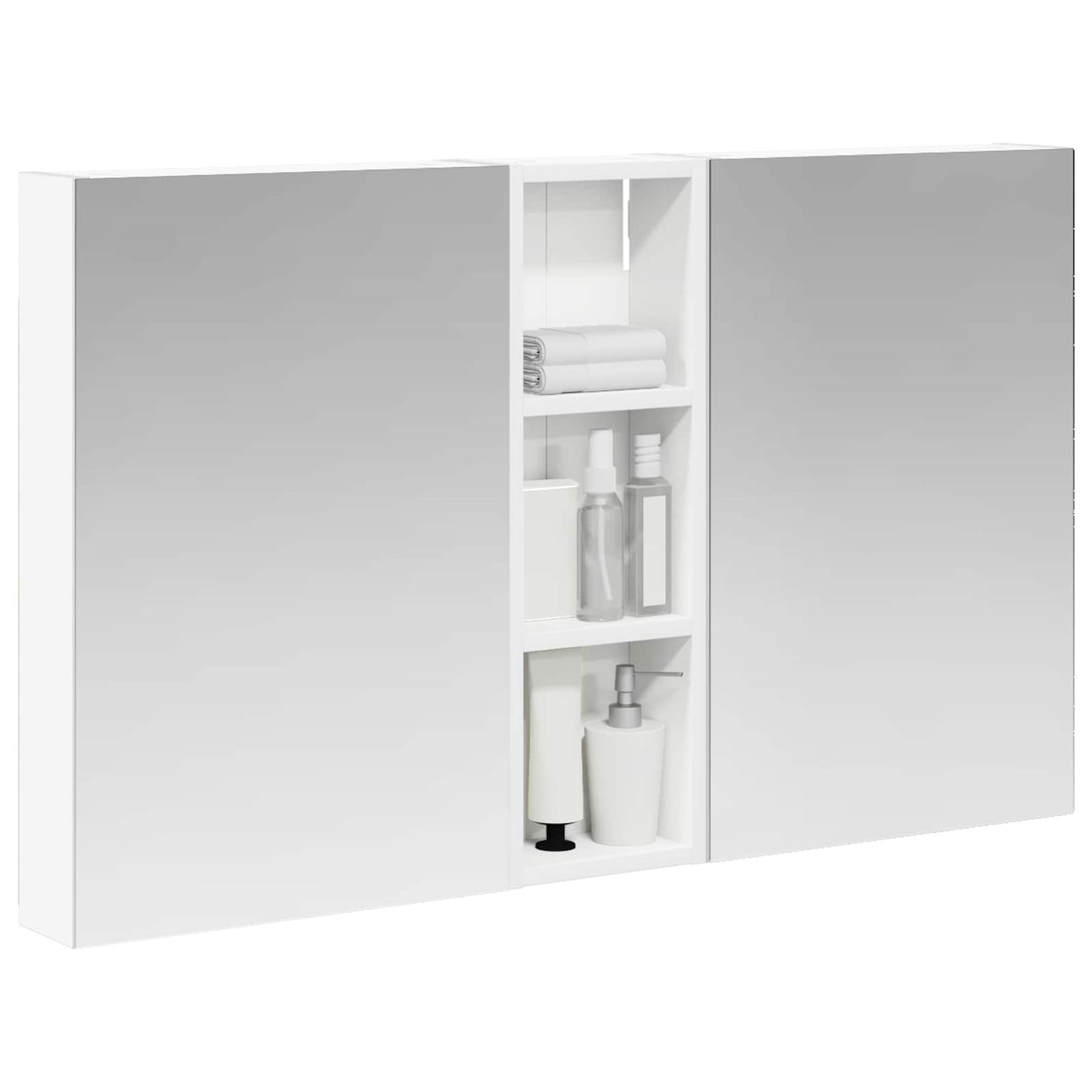 Set di Armadi da Bagno con porta 3 pcs 100 x 10,5 x 60,5 cm