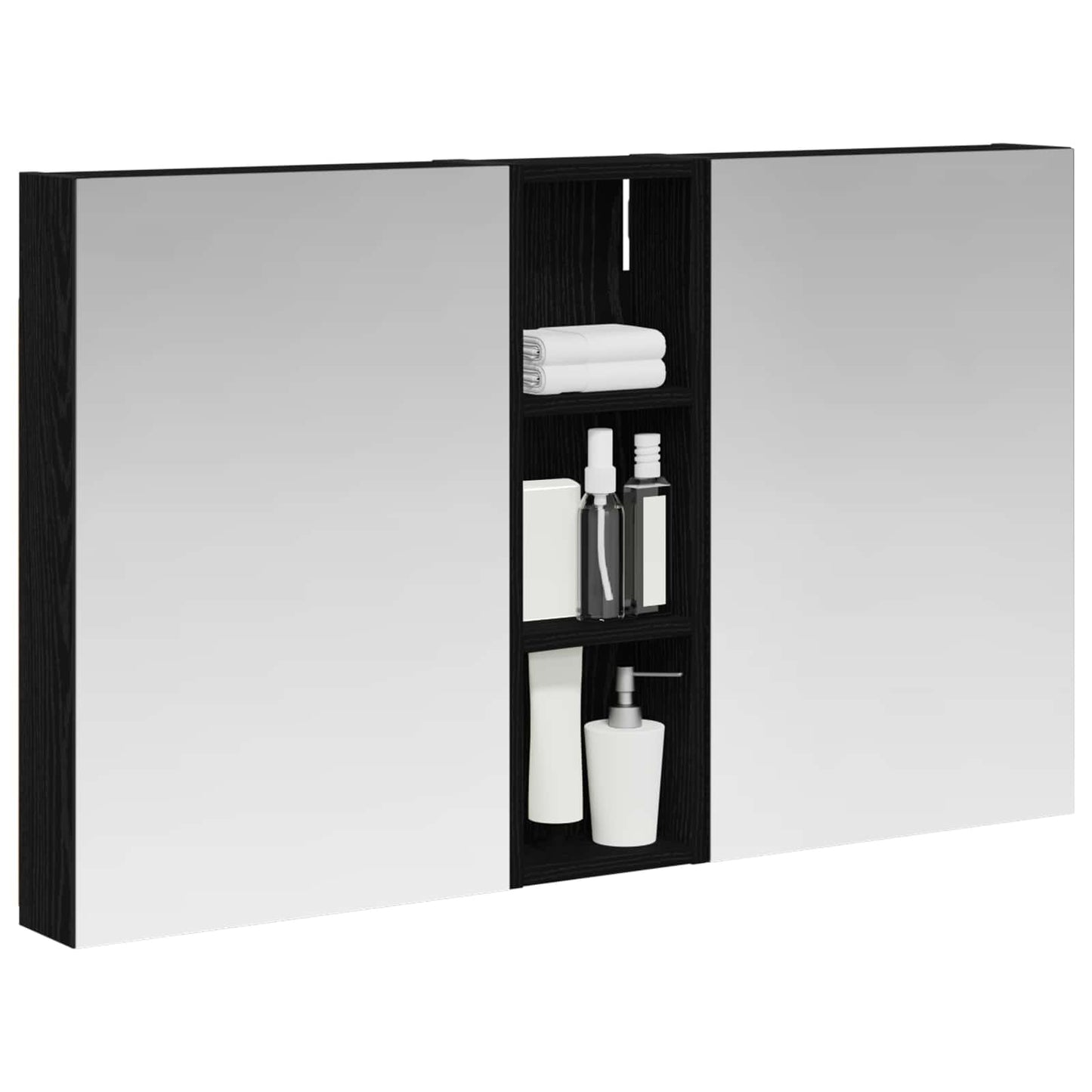 Set di Armadi da Bagno con porta 3 pcs 100 x 10,5 x 60,5 cm