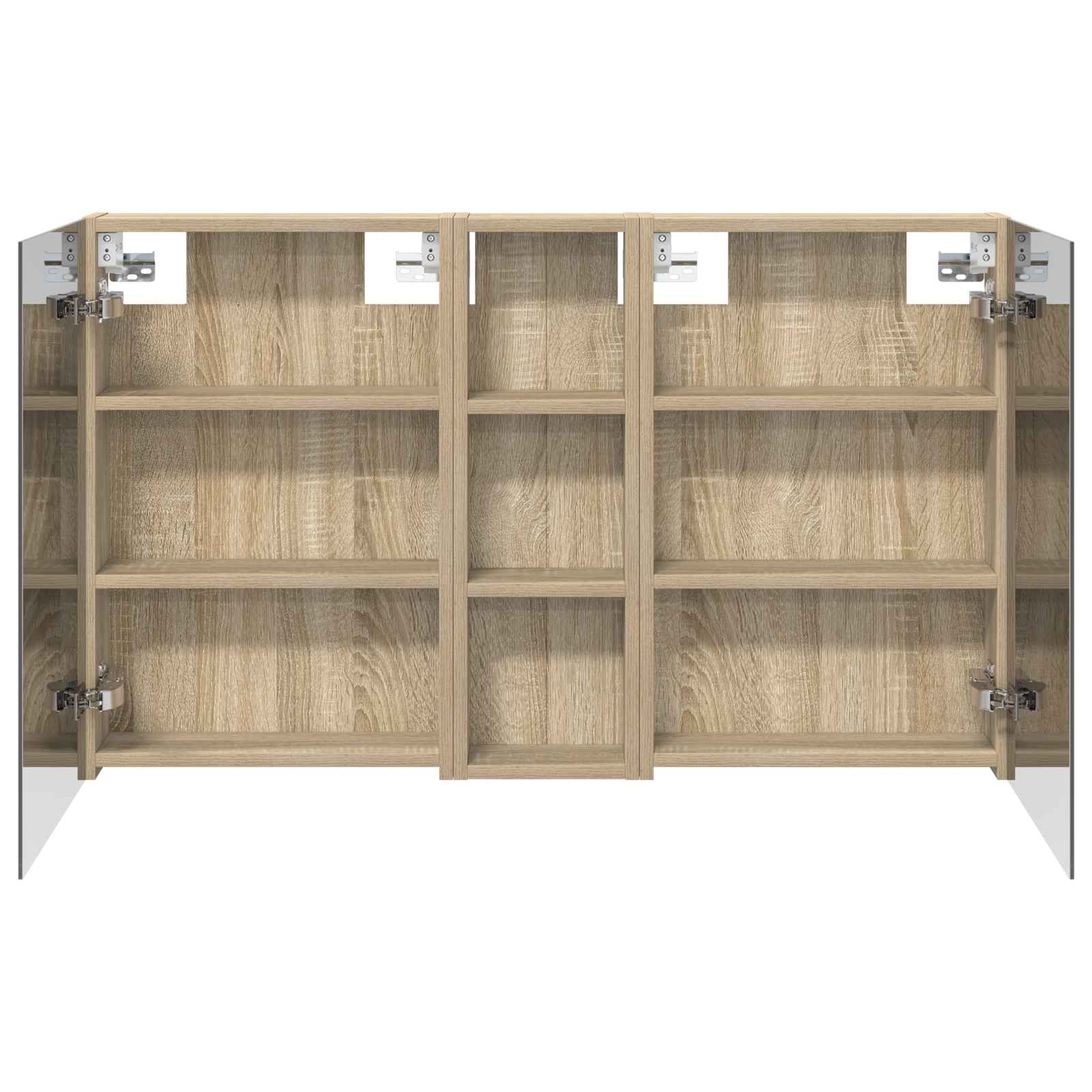 Set di Armadi da Bagno con porta 3 pcs 100 x 10,5 x 60,5 cm | homemem39