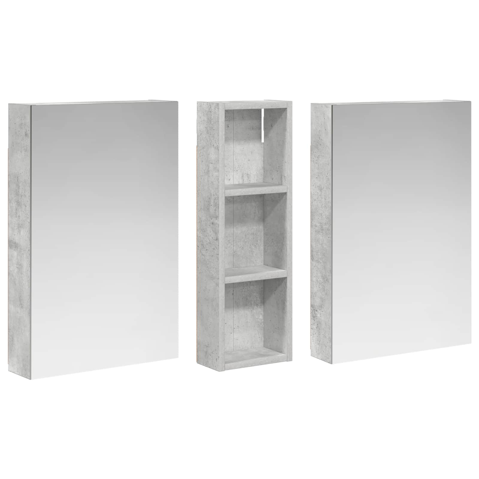 Set di Armadi da Bagno con porta 3 pcs 100 x 10,5 x 60,5 cm | homemem39