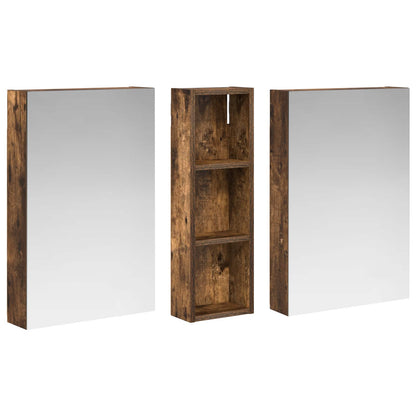 Set di Armadi da Bagno con porta 3 pcs 100 x 10,5 x 60,5 cm | homemem39