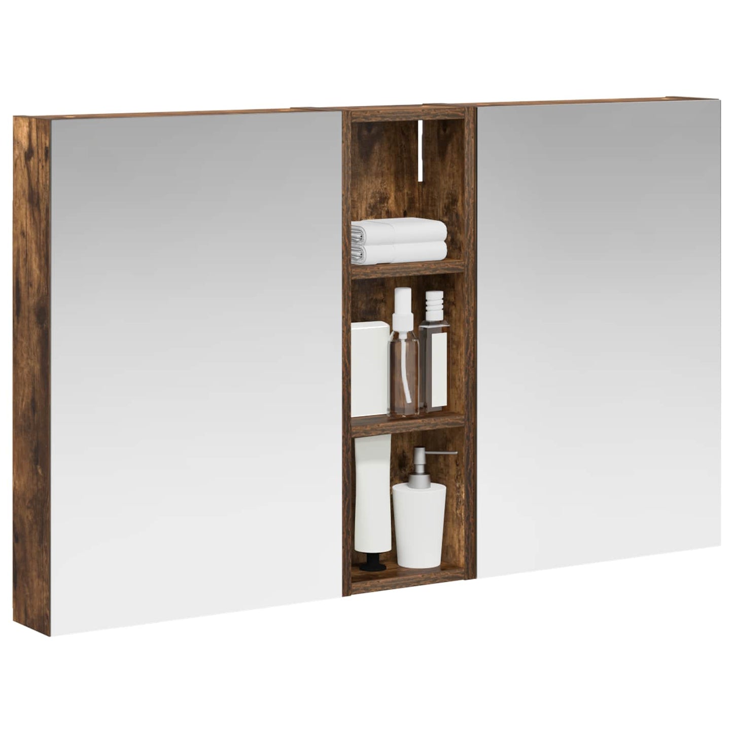Set di Armadi da Bagno con porta 3 pcs 100 x 10,5 x 60,5 cm | homemem39