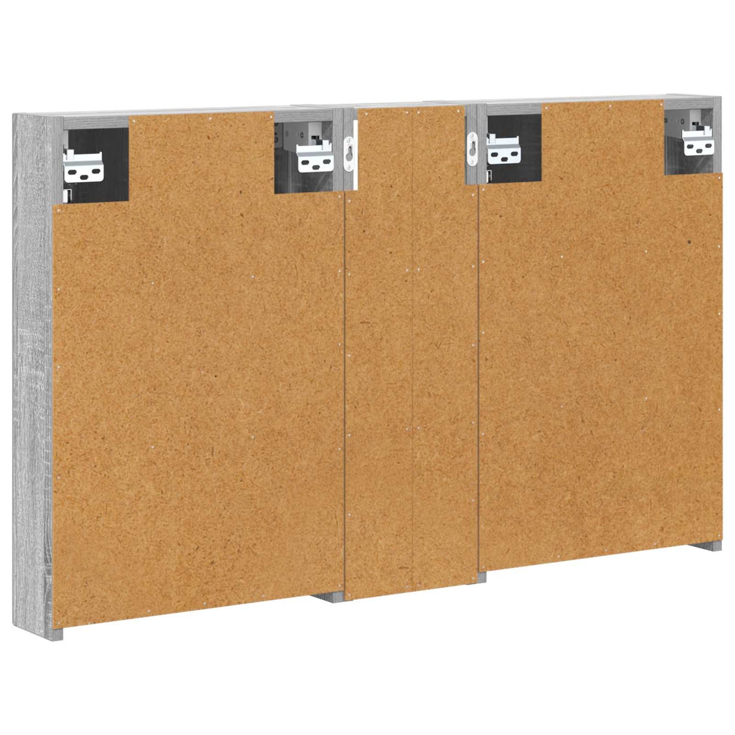 Set di Armadi da Bagno con porta 3 pcs 100 x 10,5 x 60,5 cm