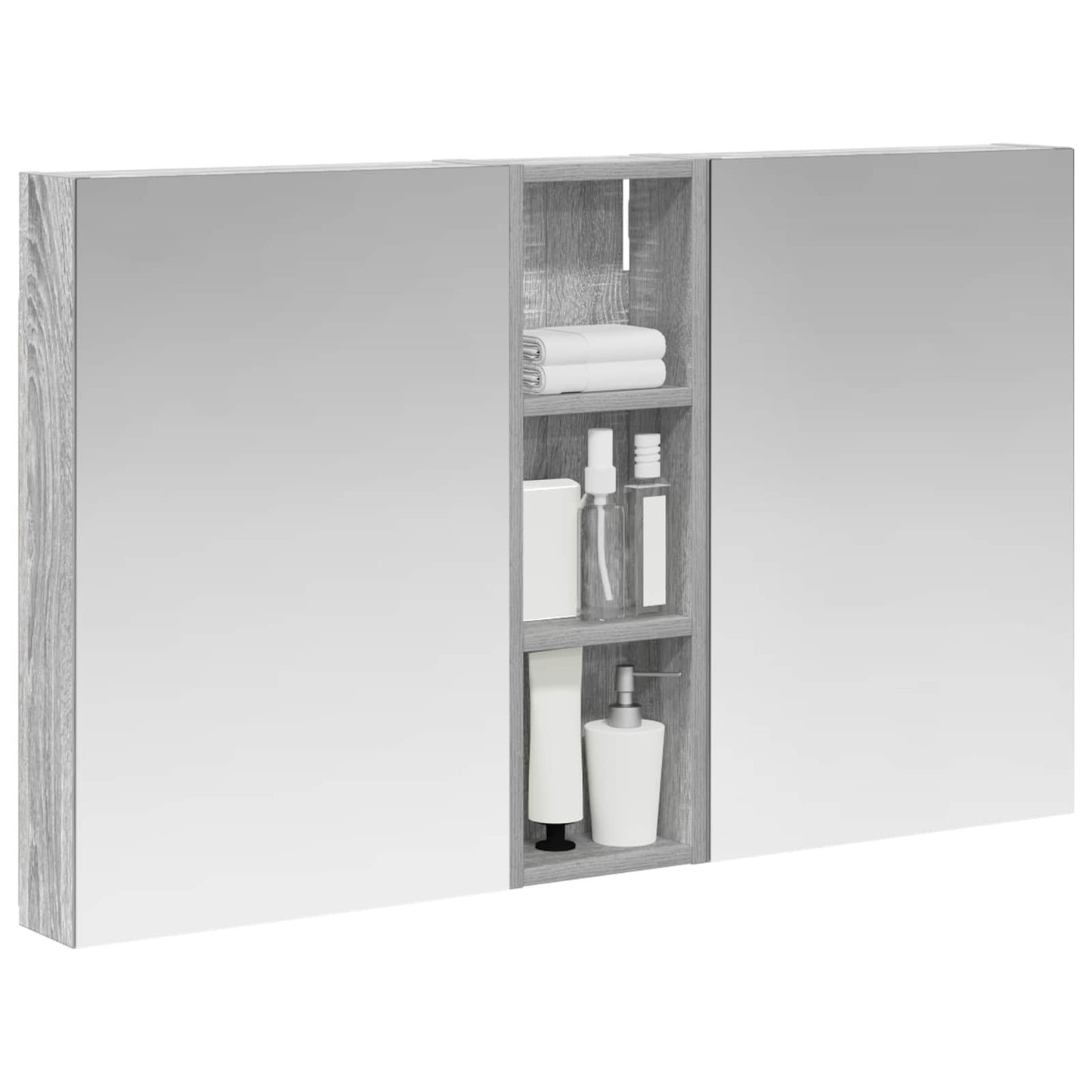 Set di Armadi da Bagno con porta 3 pcs 100 x 10,5 x 60,5 cm | homemem39