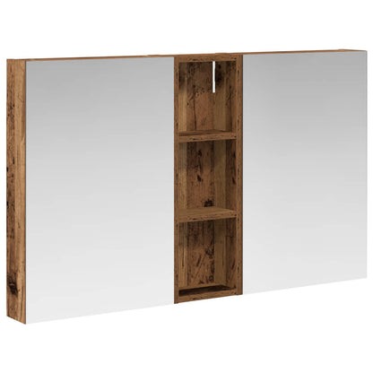Set di Armadi da Bagno con porta 3 pcs 100 x 10,5 x 60,5 cm